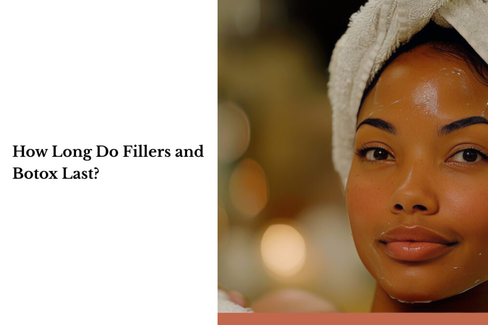 Close-up of a woman with radiant skin and a towel wrapped around her head, suggesting a recent skincare or injectable treatment at Form Medical Aesthetics.